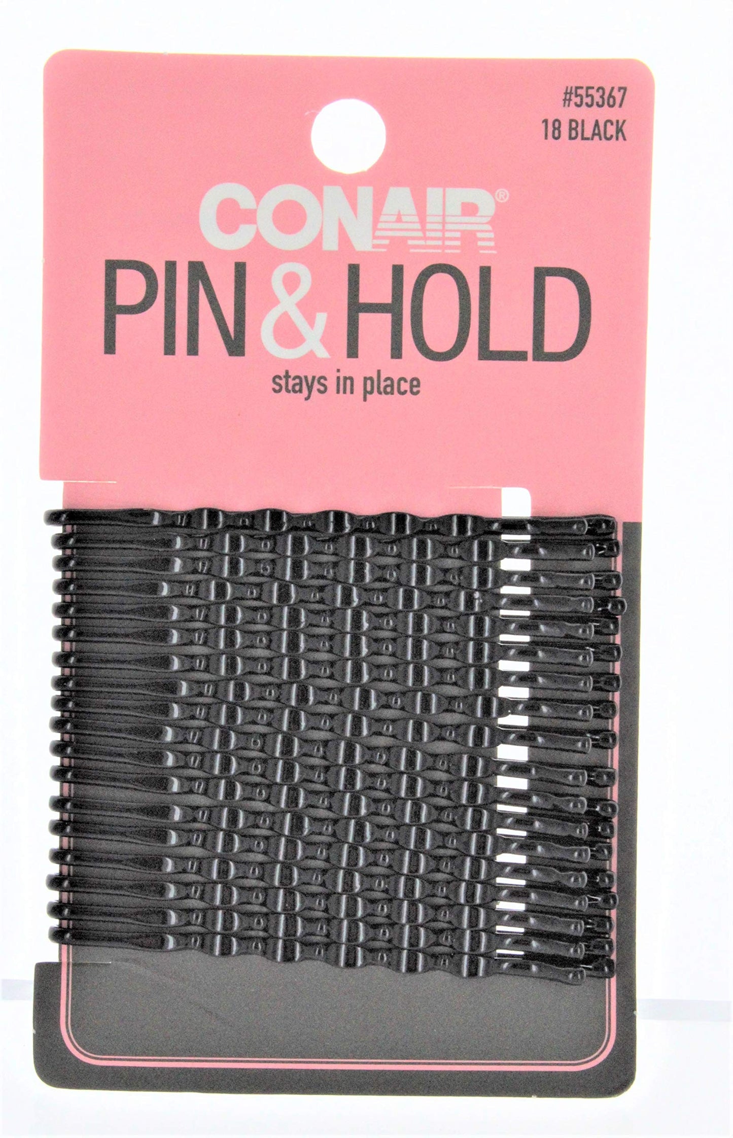 Conair Styling Essentials Firm Hold Bobby Pins 18 ea, Black, Pack of 1 – Drugstore