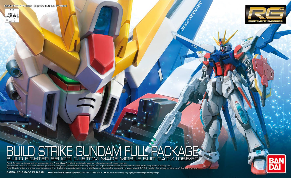Bandai Hobby RG Build Strike Gundam Full Package "Build Fighters" Building Kit (1/144 Scale)