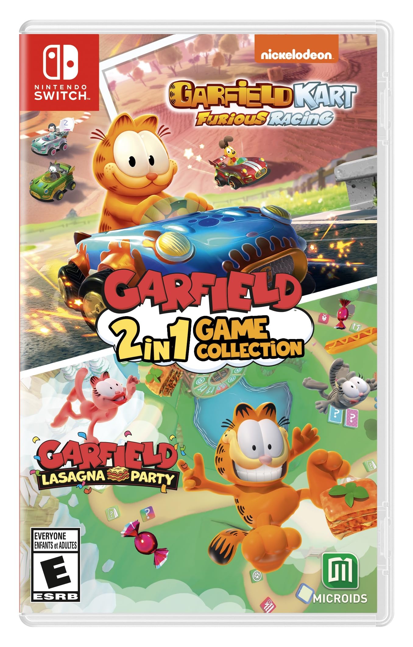 Garfield 2-in-1 Game Collection: Garfield Kart Furious Racing and Garfield Lasagna Party – Video Games