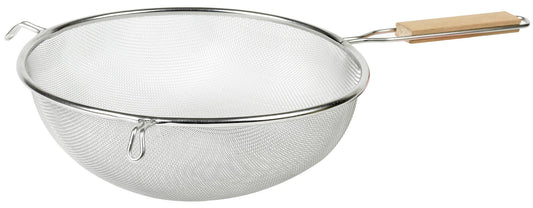 Imusa IMU-71195 10" Stainless Steel Strainer with Wood Handle – Kitchen