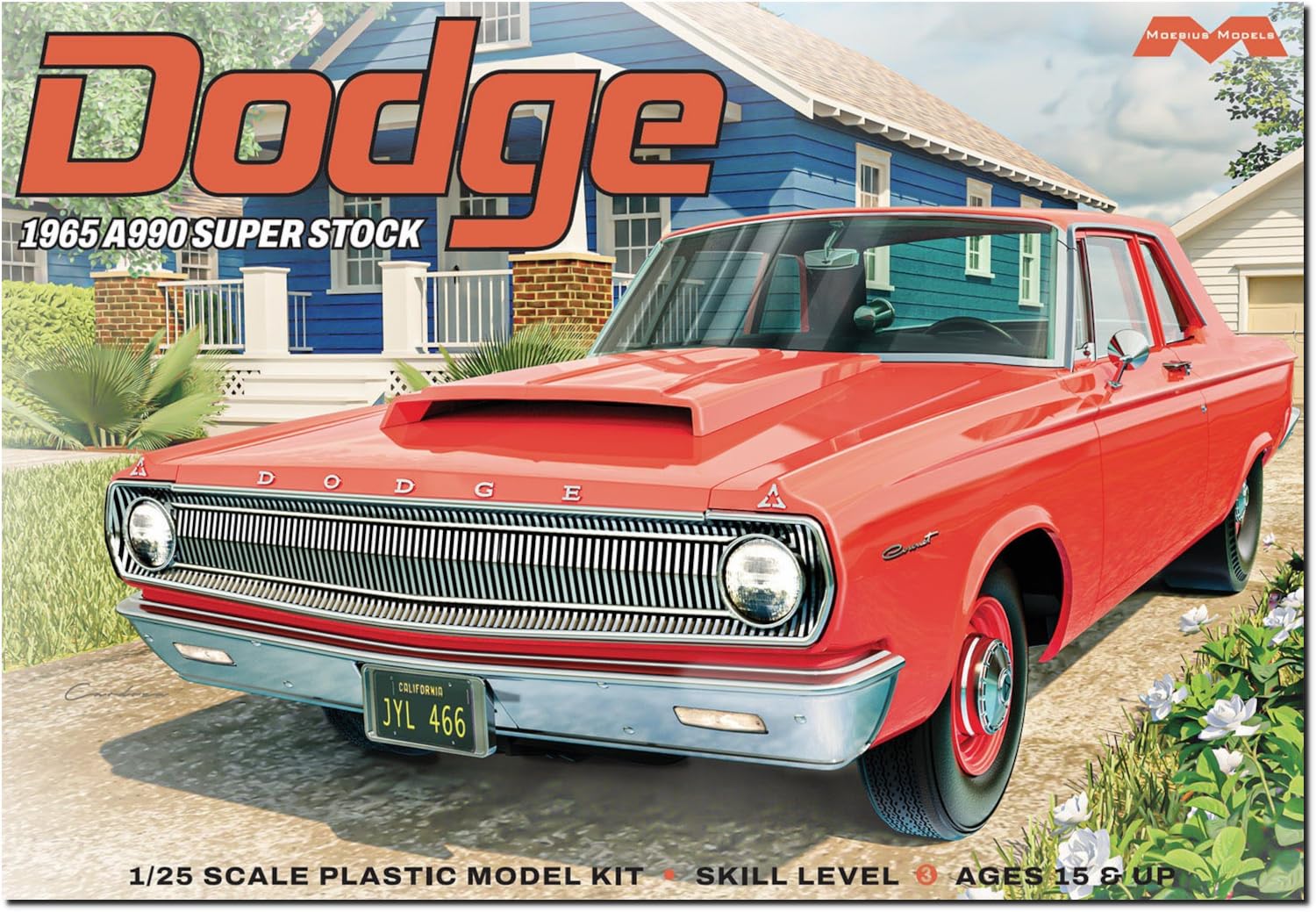 Moebius Models 2460 1/25 1965 Dodge A990 Super Stock Skill Level 3 Model Kit – Home