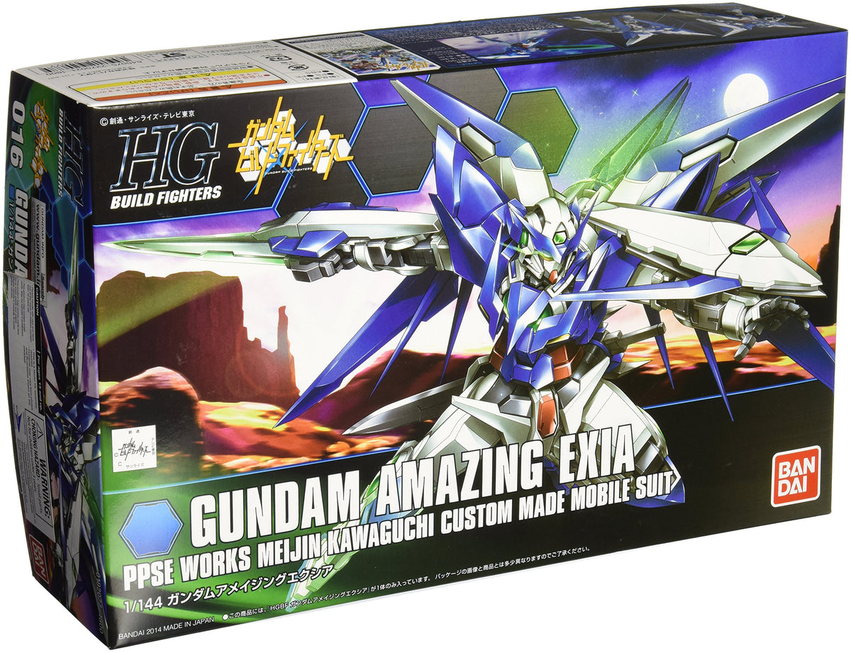 BANDAI Hobby #16 HGBF 1/144 Gundam Amazing Exia Gundam Build Fighters Model Kit
