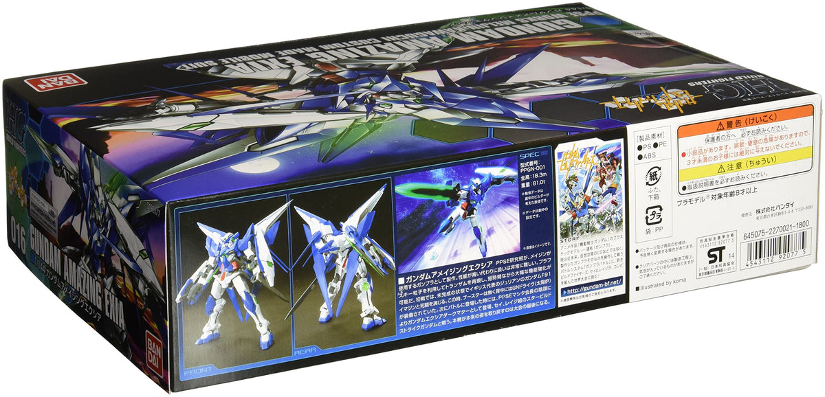 BANDAI Hobby #16 HGBF 1/144 Gundam Amazing Exia Gundam Build Fighters Model Kit