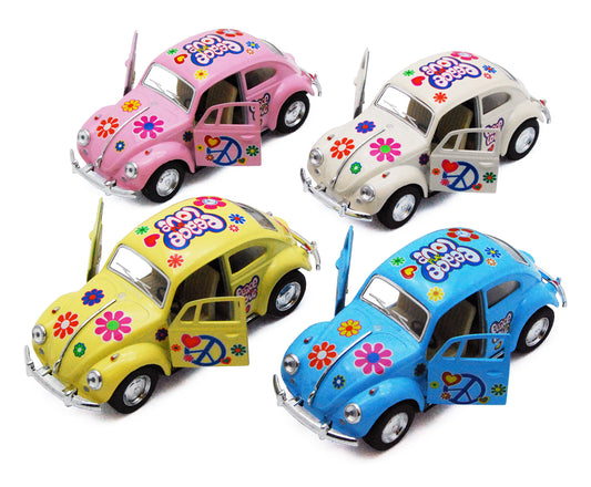 KiNSMART - 1967 Volkswagen Classical Beetle Pastel Series 5" 1:36 Scale Die Cast Metal Model Toy Car w/Pullback Action