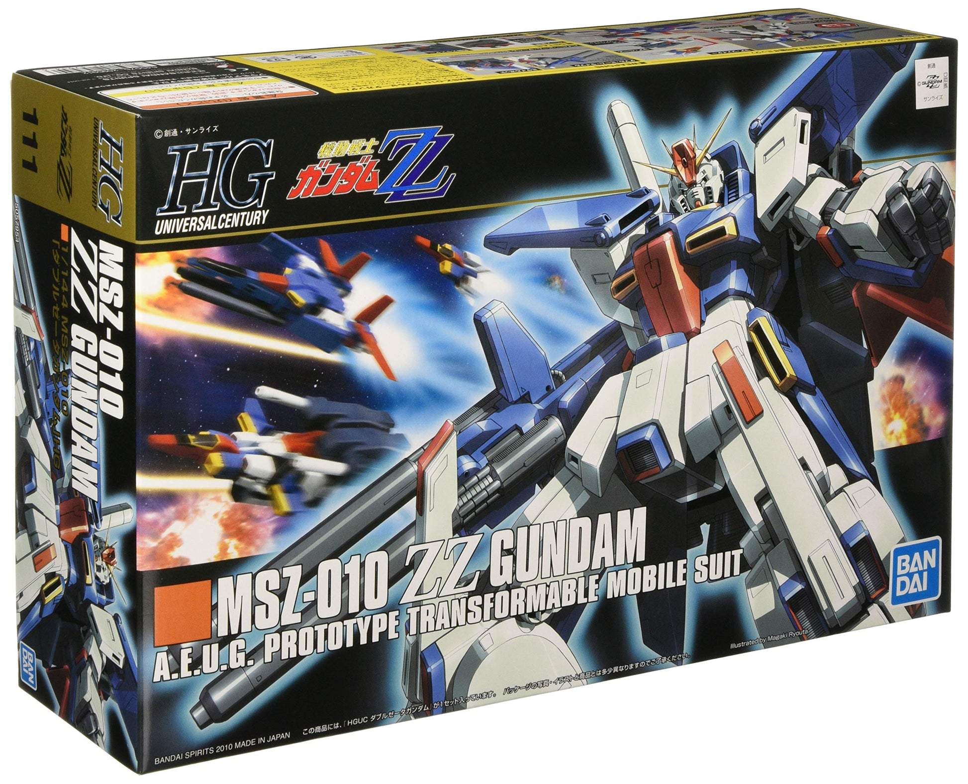Bandai Hobby - ZZ Gundam - #111 ZZ Gundam HGUC 1/144 Model Kit – Toy
