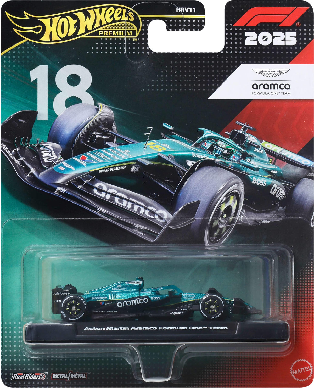 Hot Wheels Premium Aston Martin Aramco Formula One Team Car