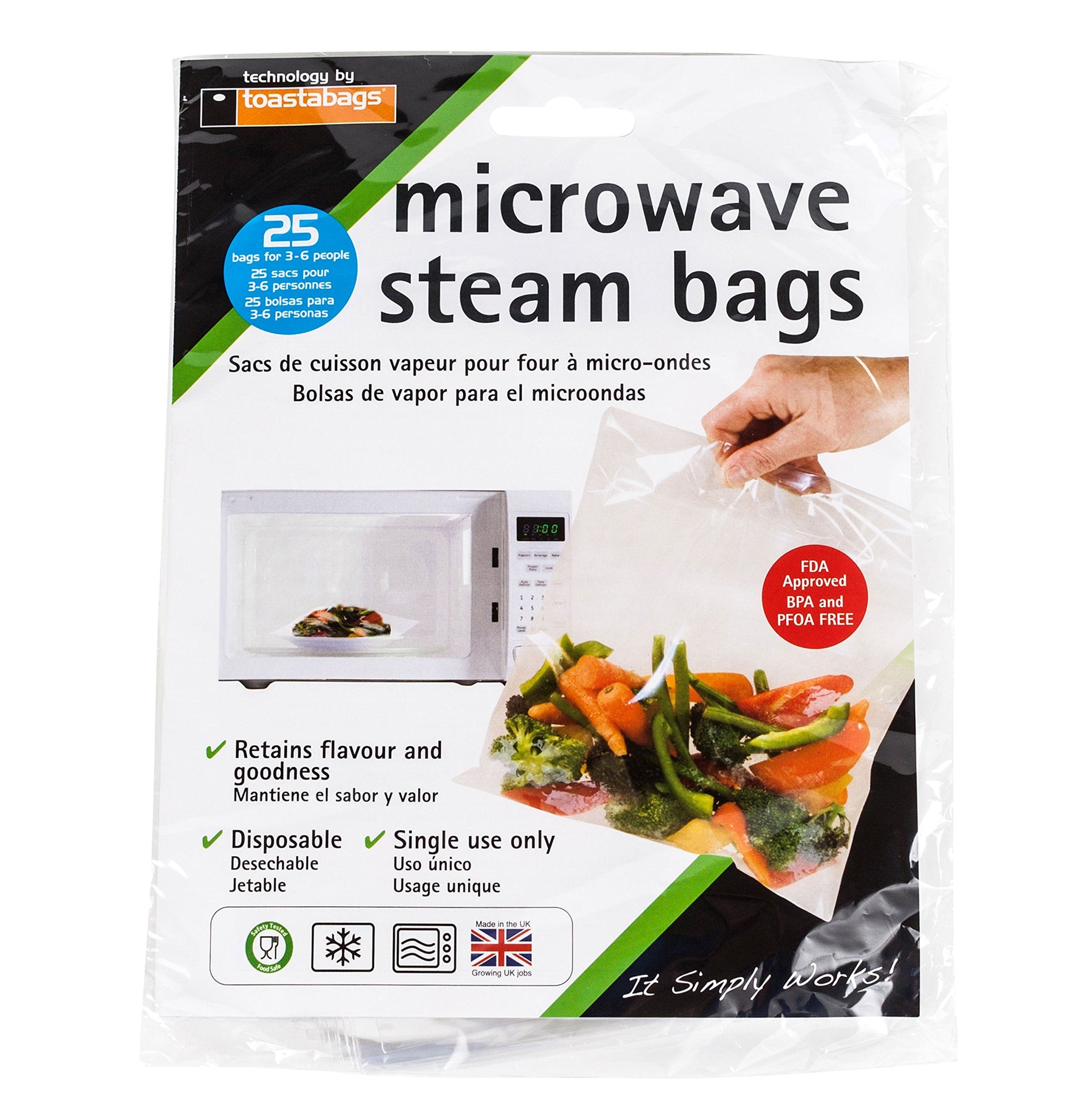 PLANIT PRODUCTS Microwave Steam Bags, 1 EA – Kitchen