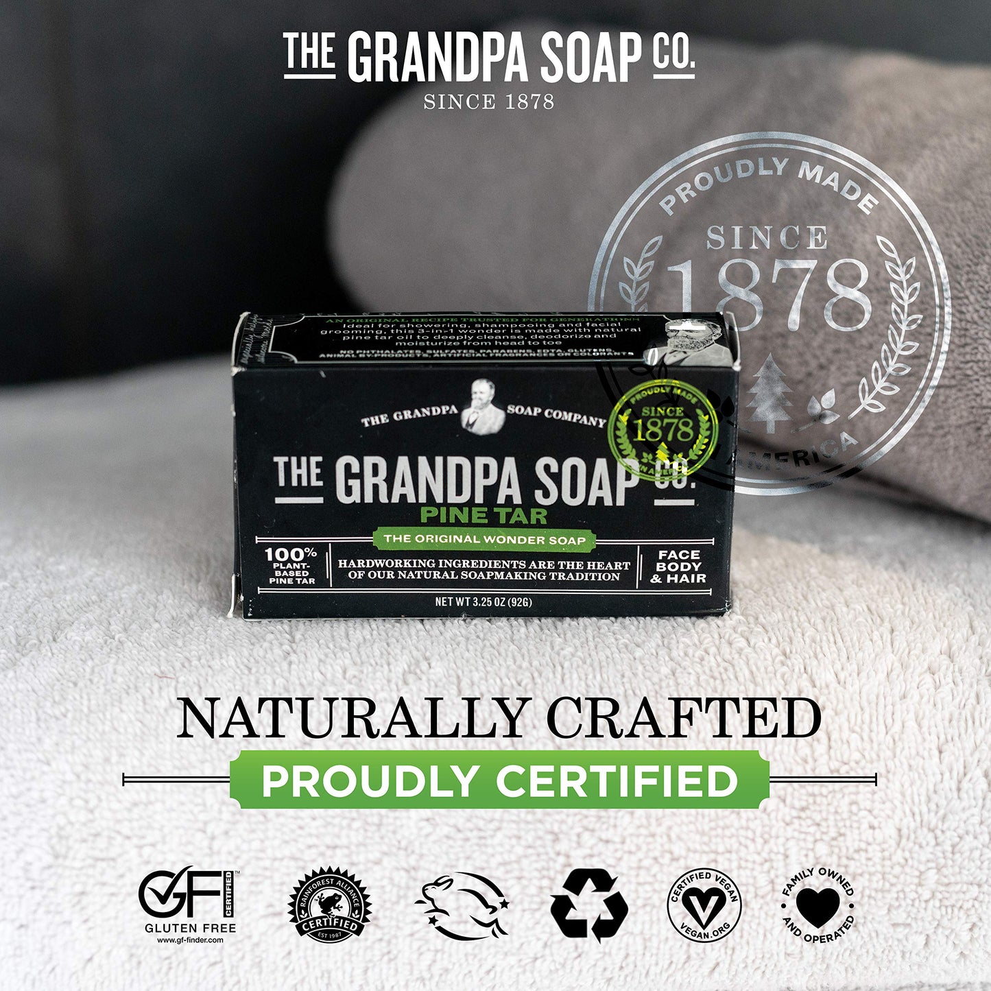 The Grandpa Soap Co. - The Original Wonder Pine Tar Soap