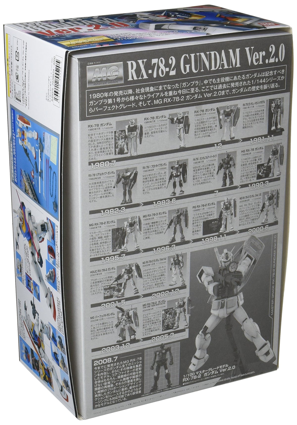 Bandai BAN155520 1/100 Gundam RX-78-2 Ver 2.0